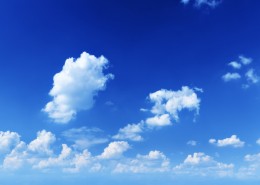 blue sky and clouds